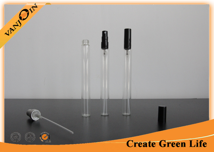 12ml Clear Glass Vials with Caps , Plastic Spray Cap Perfume Vial Mini Bottles