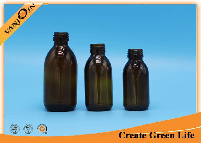100ml Amber glass bottles for essential oils , Aluminium Screw Cap