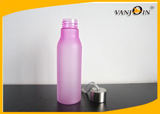 China AS / PC / Tritan Frosted Colorful Plastic Drink Bottles with Aluminium Cap for Cocktail supplier