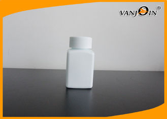 China Recycled White HDPE Square Plastic Pharmacy Bottles 100ml for Pill Drugs Packaging supplier