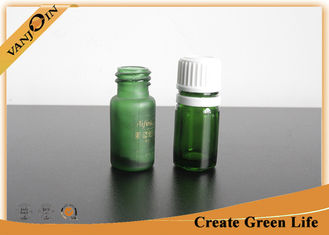 China Mini Essential Oil Green Glass Vials and Bottles With Orifice And Cap 5ml or Custom Size supplier