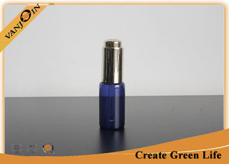 China 20ml Cobalt Glass Vial With Dropper Cap , Custom Blue Essential Oil Bottle Eco-friendly supplier