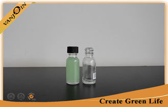 China 1oz Clear Glass Beverage Bottles , Glass Boston Round Bottles Customized supplier