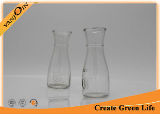 China 12oz Glass Beverage Bottles , Cold Pressed Juice Glass Cup For Bar supplier