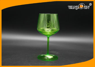 China Acrylic 500cc Plastic Drink Bottles Green Champagne Beer Juice Cup for KTV Bars supplier