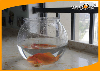 China Beautiful 4L Round PET Plastic Fish Bowl , Aquarium Fish Tank For Home Decorative supplier