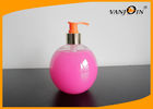 500ml Ball Shaped PET Cosmetic Bottles with Lotion Pump , Plastic Shampoo Bottles