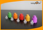 China Colorful Short Thin Tip Plastic Lids for E-cigarette Bottle , Tamperproof Caps for E-liquid Bottles factory