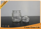 China Household 250ml Clear Glass Kitchen Storage Jars with Glass Lids for Tea / Coffee / Sugar factory