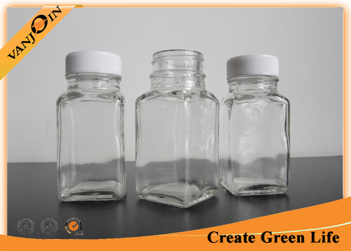 Bulk 2oz Glass Jars: 2oz French Square Glass