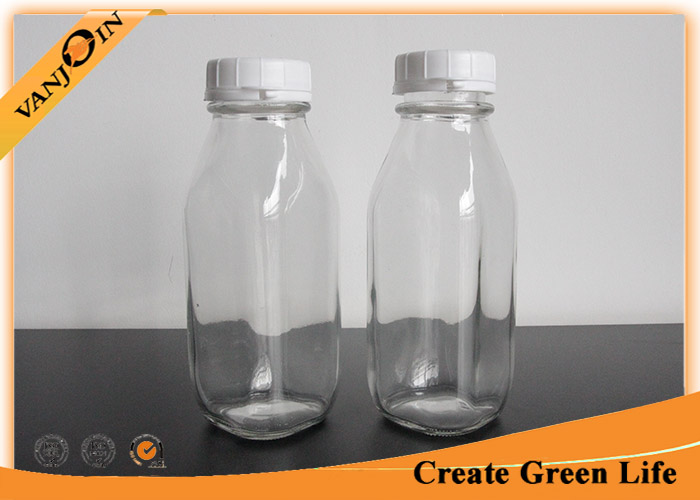 300ml Square Glass Jars With Lids (10 oz)