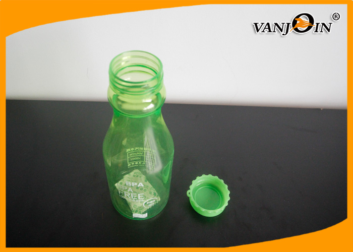 Green Wine Plastic Drink Bottles 350ml Reusing Plastic Water Bottles for Cocktail