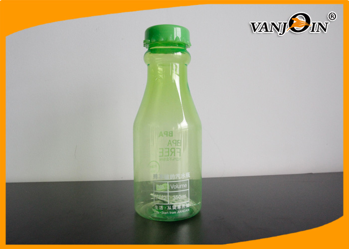 Green Wine Plastic Drink Bottles 350ml Reusing Plastic Water Bottles for Cocktail