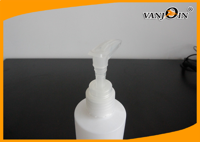 Cylinder Round 250ml HDPE Plastic Cosmetic Bottles with Lotion Pump Empty Plastic Bottle