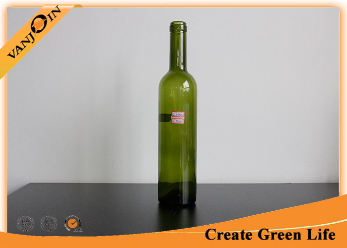 Dark Green 1L Olive Oil Glass Bottles With Lids , Empty Glass Bottles for Essential Oils