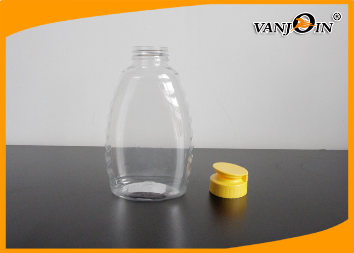 Custom Clear Plastic Food Jars 360ml , 720ml PET Food Jar for Honey Packaging
