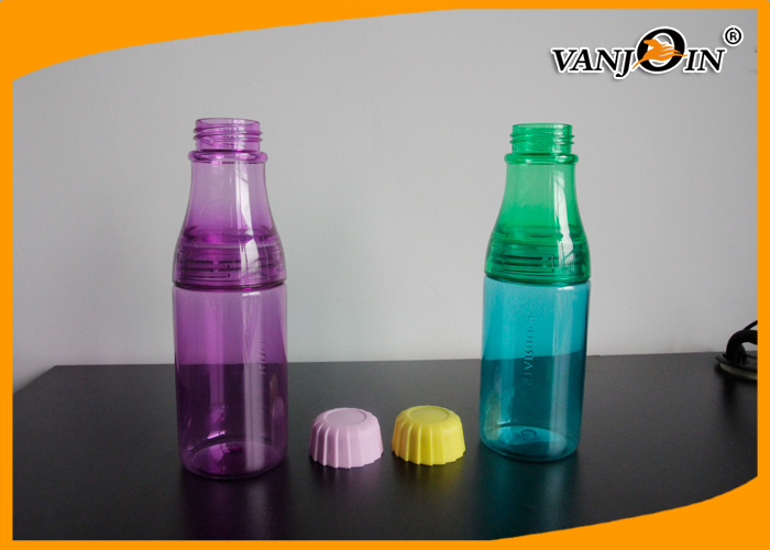 Small Safe Plastic Drinking Bottles / Custom Multi Color Recycle Plastic Bottles for Water