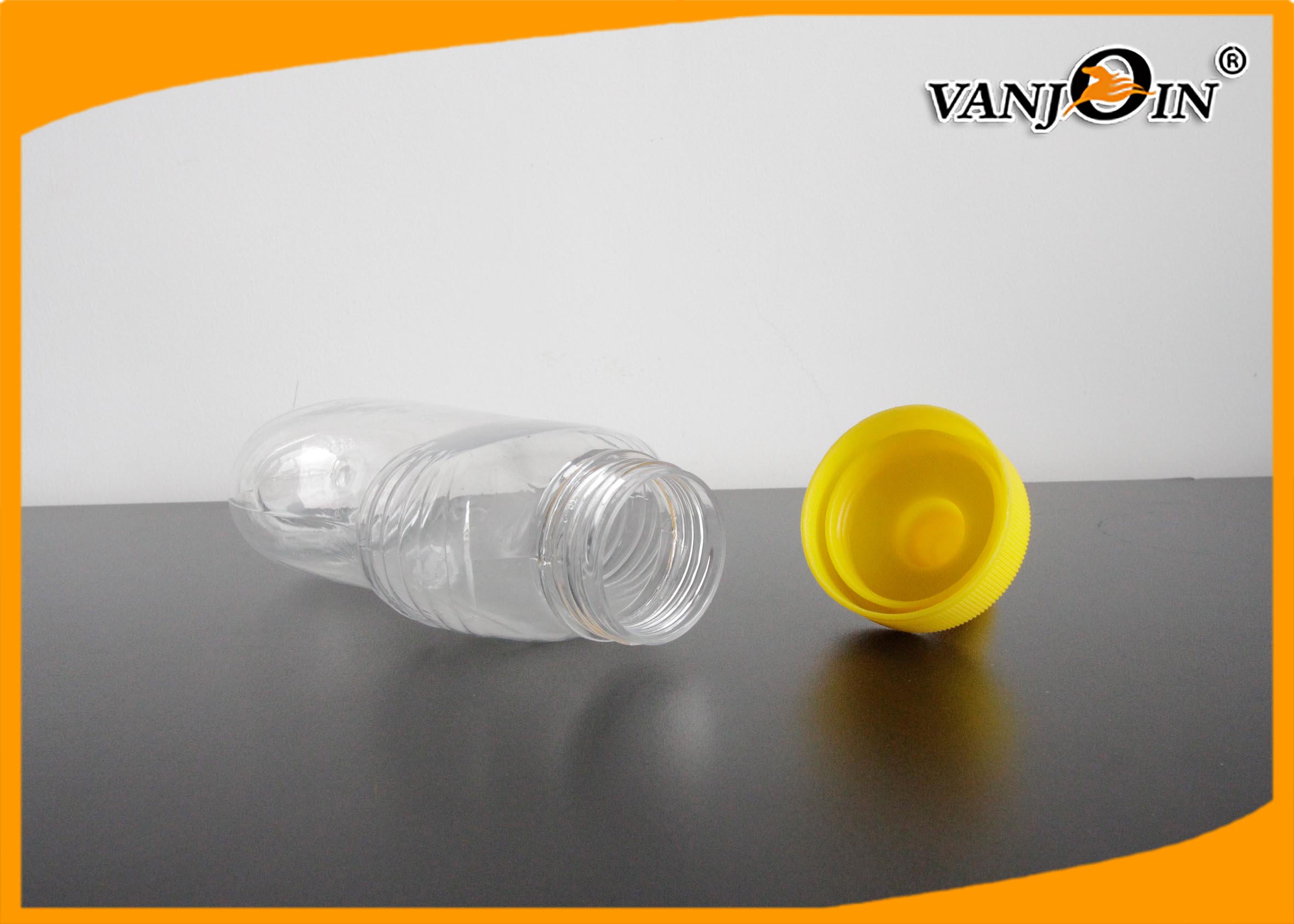 BPA Free 350ml Plastic Food Jars for Bee Storage / Plastic Honey Jar with Screw Cap
