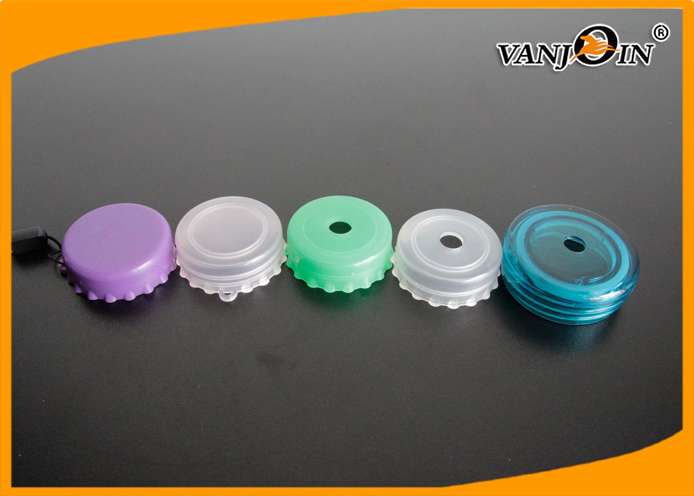 Food Grade Customized Pantone Color Plastic Coke Bottle Cap , Plastic Bottles Lid