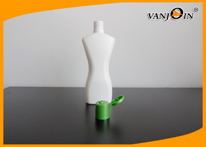 Custom Plastic Cosmetic Bottles / HDPE Plastic White Shampoo Bottles 260ML