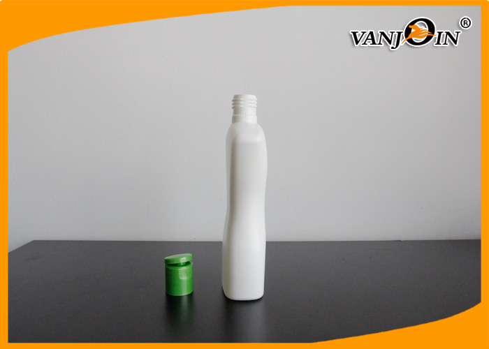 Custom Plastic Cosmetic Bottles / HDPE Plastic White Shampoo Bottles 260ML