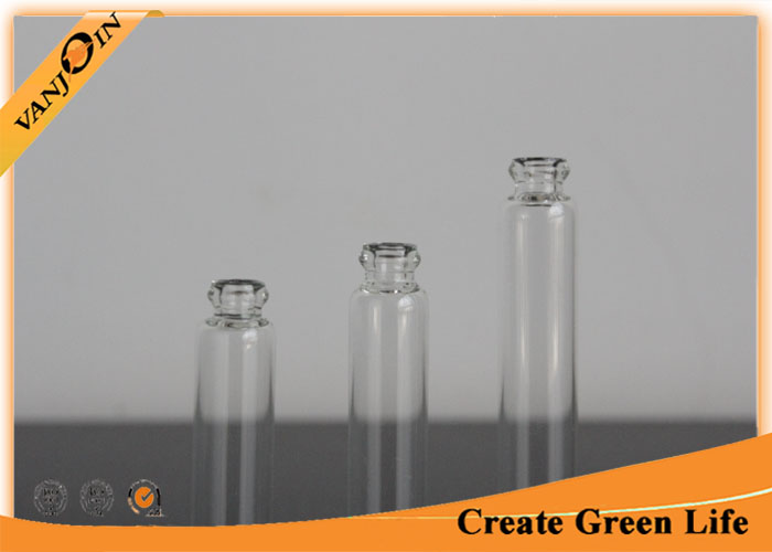 2ml Clear Miniature Glass Bottles Glass Perfume Vials With Sticks , Glass Spice Vials