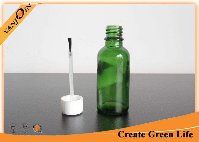 Empty 30ml Green Essential Oil Glass Bottles Wholesale With Cap and Brush