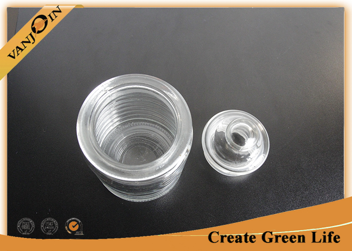 Crystal Kitchen Glass Storage Jars with Lids Food Stocking 250ml Clear Glass Spice Jars