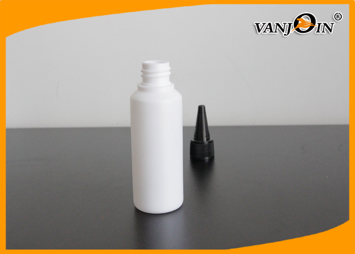 65ml HDPE Cylindrical Plastic Pharmacy Bottles for Liquid Medicine With Pointed Mouth Cap