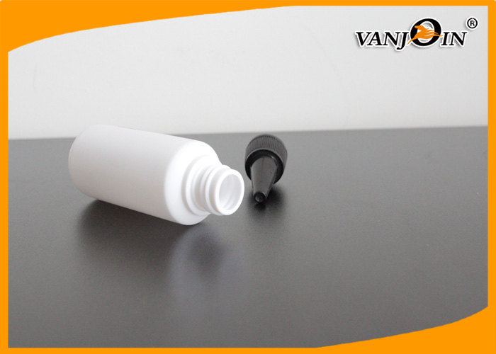 65ml HDPE Cylindrical Plastic Pharmacy Bottles for Liquid Medicine With Pointed Mouth Cap