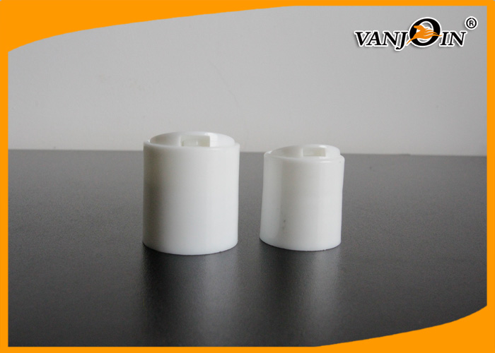 PP White Dic Clip Press Top Bottle Lids and Cap for Cosmetic Shampoo and Skin Care Cream Bottles