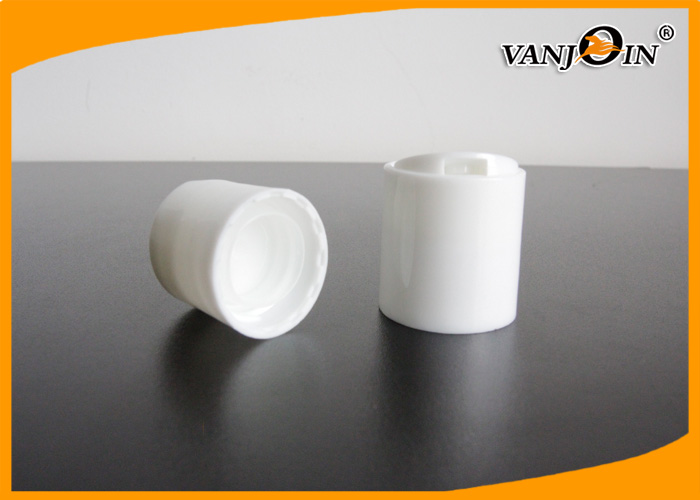 PP White Dic Clip Press Top Bottle Lids and Cap for Cosmetic Shampoo and Skin Care Cream Bottles