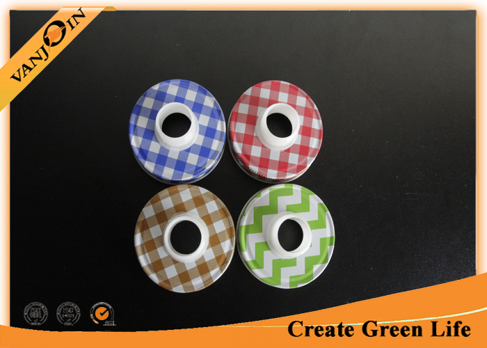 Custom Colorful Soap Pump Bottle Lids Adapters for Regular Mouth Mason Jars