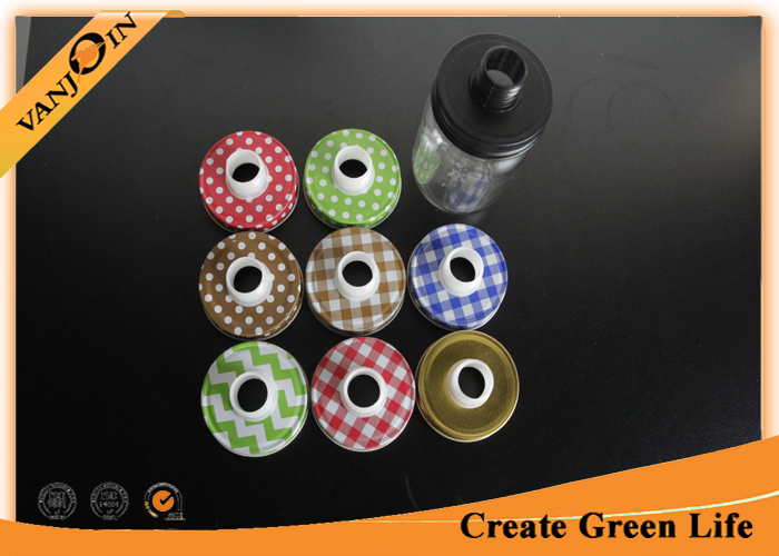 Custom Colorful Soap Pump Bottle Lids Adapters for Regular Mouth Mason Jars