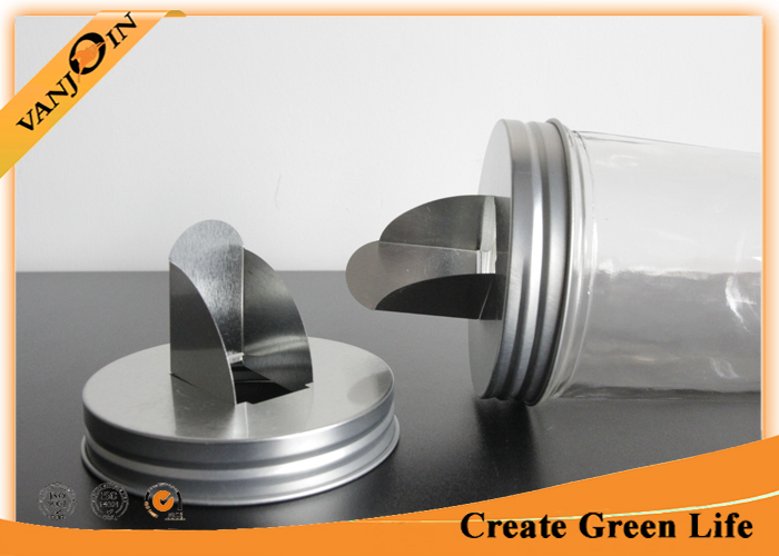 Metal Mason Jar Bottle Lid With Flip Up Spout For Regular Mouth , Bulk Packaging