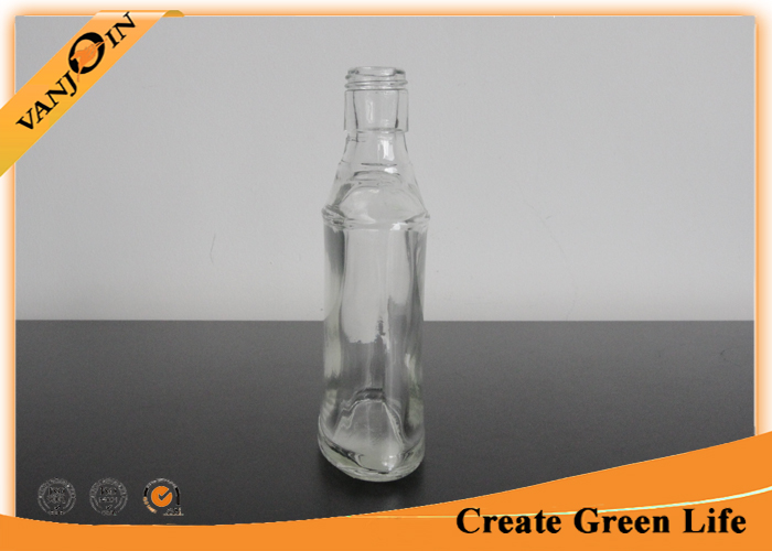 120ml Mini Sample Empty Decorative Wine Bottles / Glass Drinking Bottles With Aluminum Cap