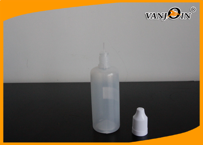 10ml 20ml HDPE Child-Proof White Plastic E-liquid Squeeze Bottle With Colorful Mid Height Cap
