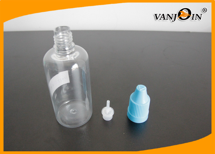 Plastic Clear Small E-cig Liquid Bottles / Empty E Juice Bottles with PET HDPE