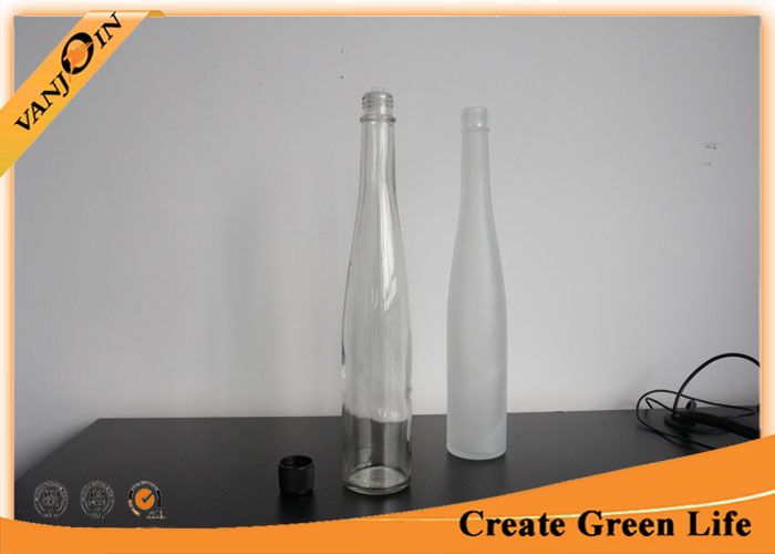 Long Neck 375ml Clear Glass Wine Bottles With Screw Cap ,  Wholesale Wine Bottles