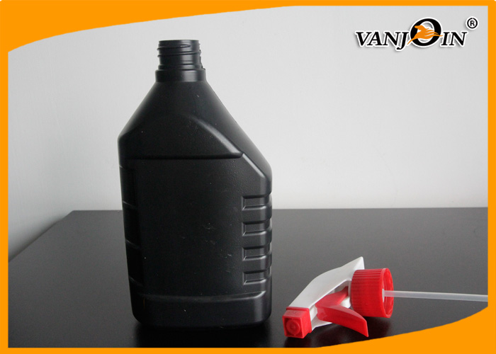 620ml Black HDPE Disinfection Solution Plastic Mist Spray Bottle with Trigger Sprayer Pump
