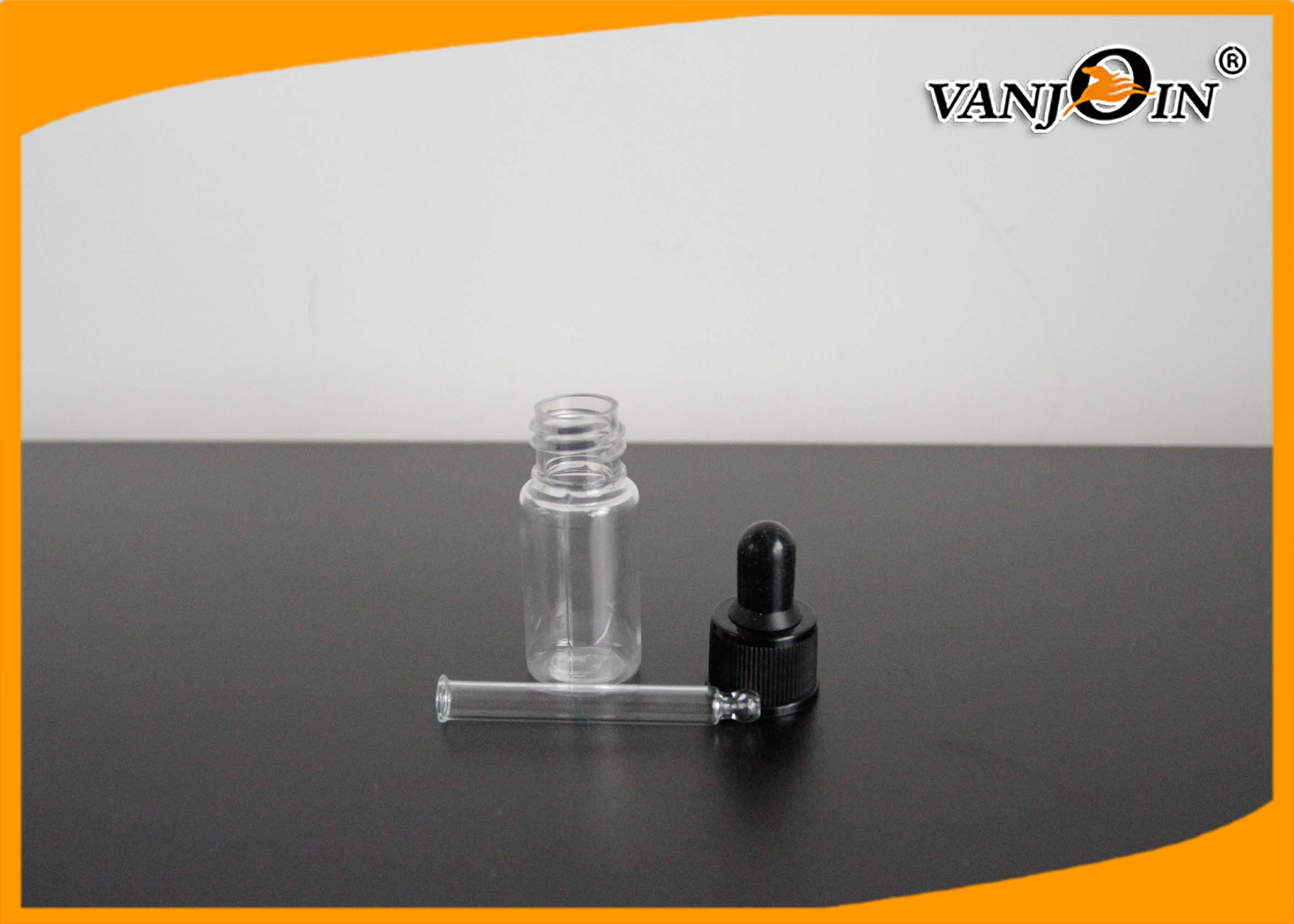 10ml PET Essential Oil Bottle Empty Transparent Plastic E - Dropper