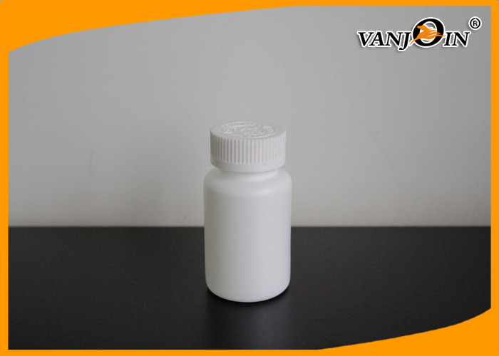 White 80g 120g HDPE Pharmacy Pill Bottles Screw Cap OEM Welcome