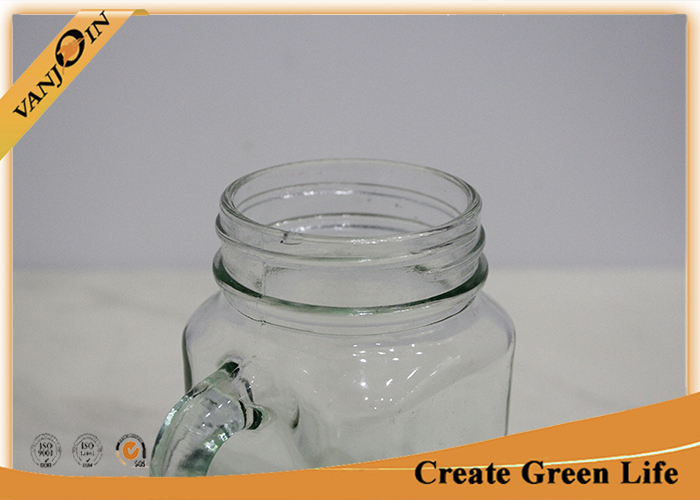 16oz Decorative Blue Eco Mason Glass Jars Mug For Wedding Favor