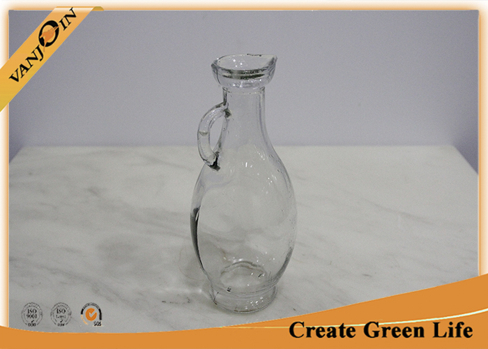 Kitchen Glass Oil Bottle With Small Handle 216g 270ml 72mm Max Diameter