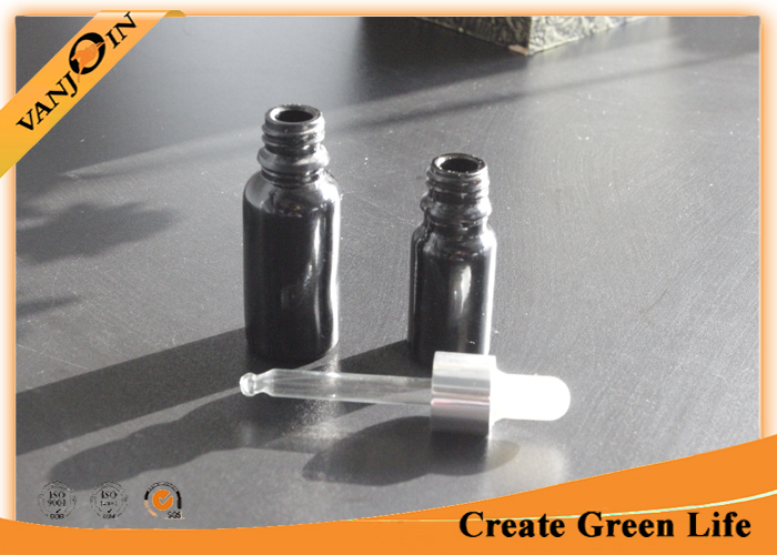 10ml Black Essential Oil Glass Bottles With Eye Dropper Cap Master Box Package