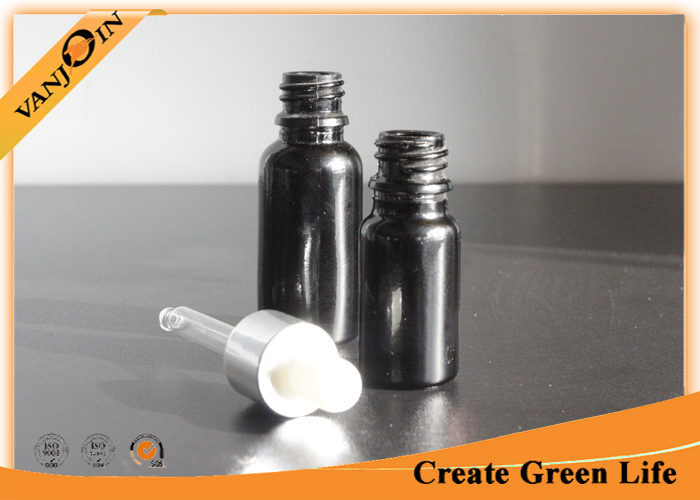 10ml Black Essential Oil Glass Bottles With Eye Dropper Cap Master Box Package