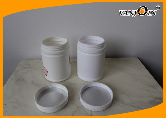 Empty Protein Powder Packaging HDPE Plastic Bottles 550ml / Supplement Bottle