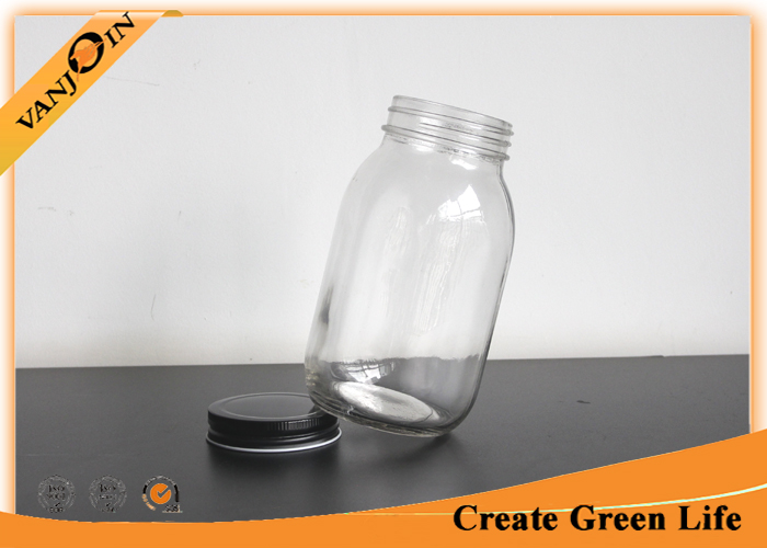 26oz Ball Eco Mason Glass Jars With Tin Lid , Glass Mason Jars With Lids