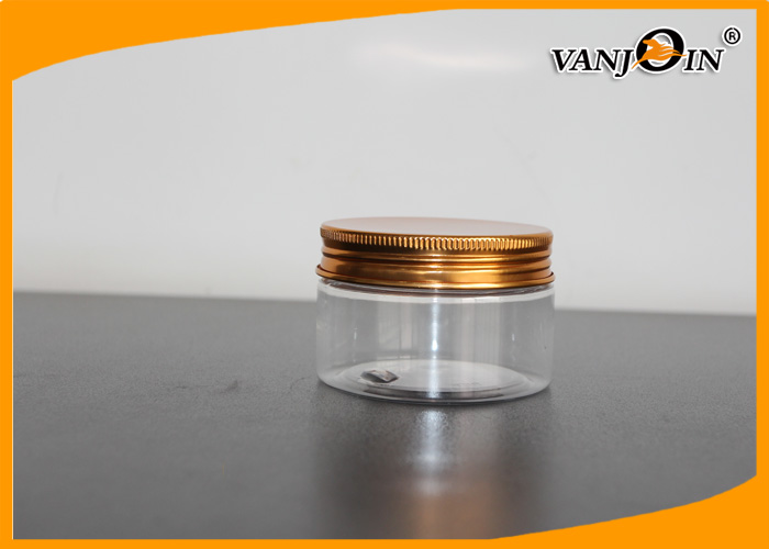 Face Cream Use 100g/100ml Flat Style Clear Plastic Jar With Screw Cap
