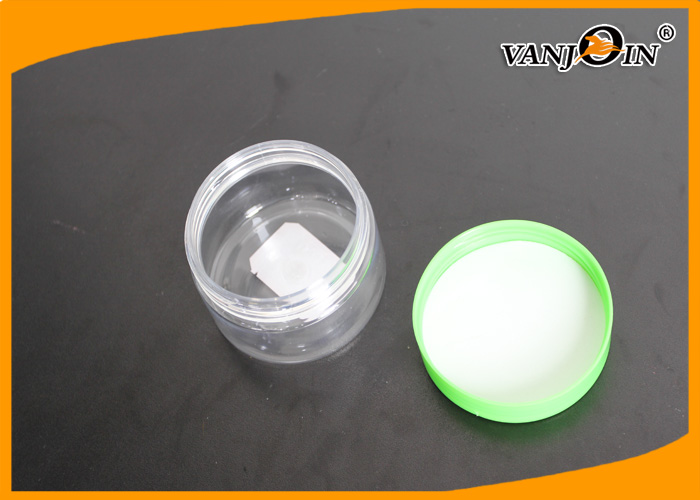 Face Cream Use 100g/100ml Flat Style Clear Plastic Jar With Screw Cap